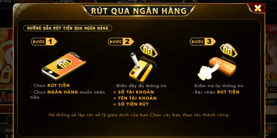 Những lưu ý quan trọng cần nắm khi rút tiền tại TOP88